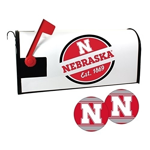 R And R Imports Nebraska Cornhuskers Magnetic Mailbox Cover And Sticker Set