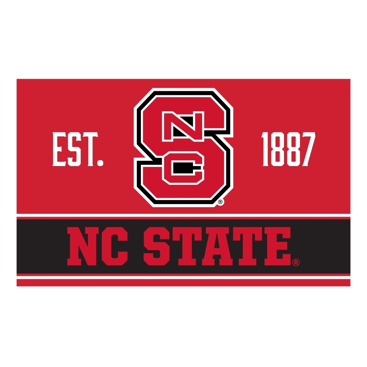 R And R Imports NC State Wolfpack Wood Sign With Frame