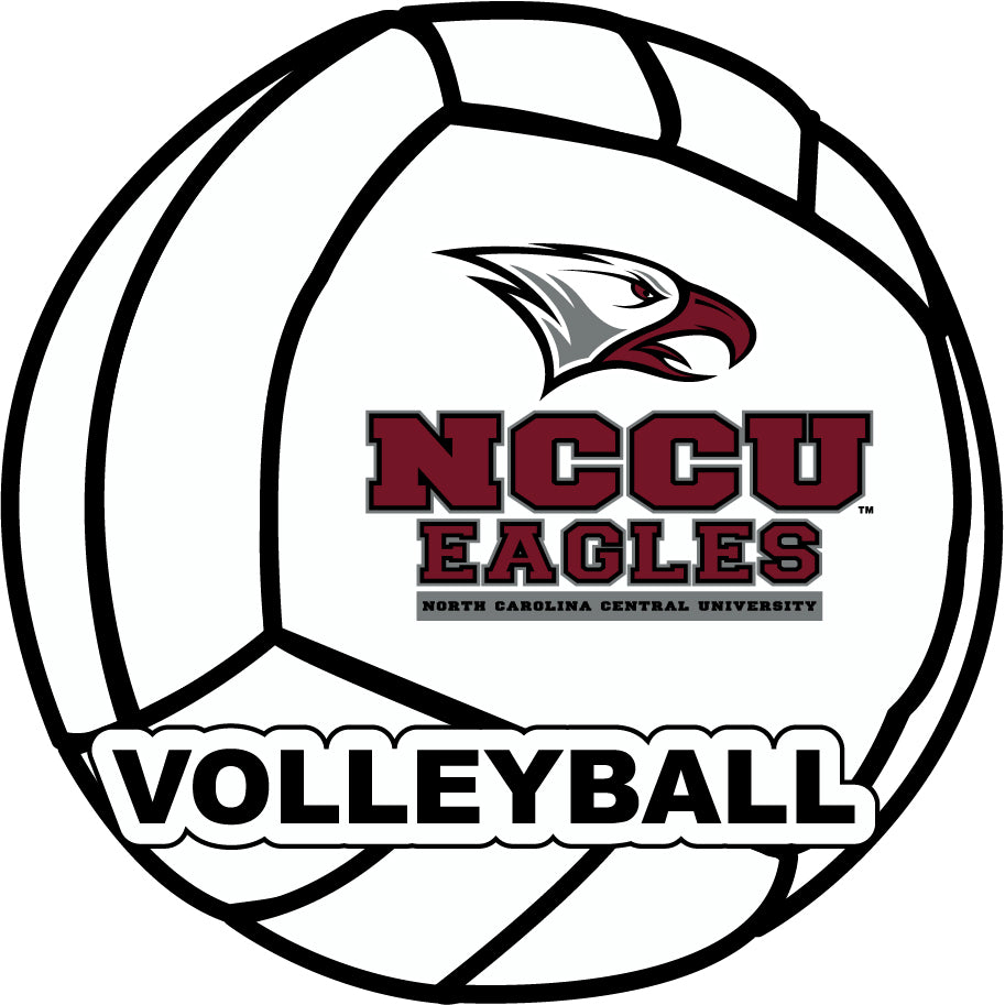North Carolina Central Eagles 4-Inch Round Volleyball Vinyl Decal Sticker