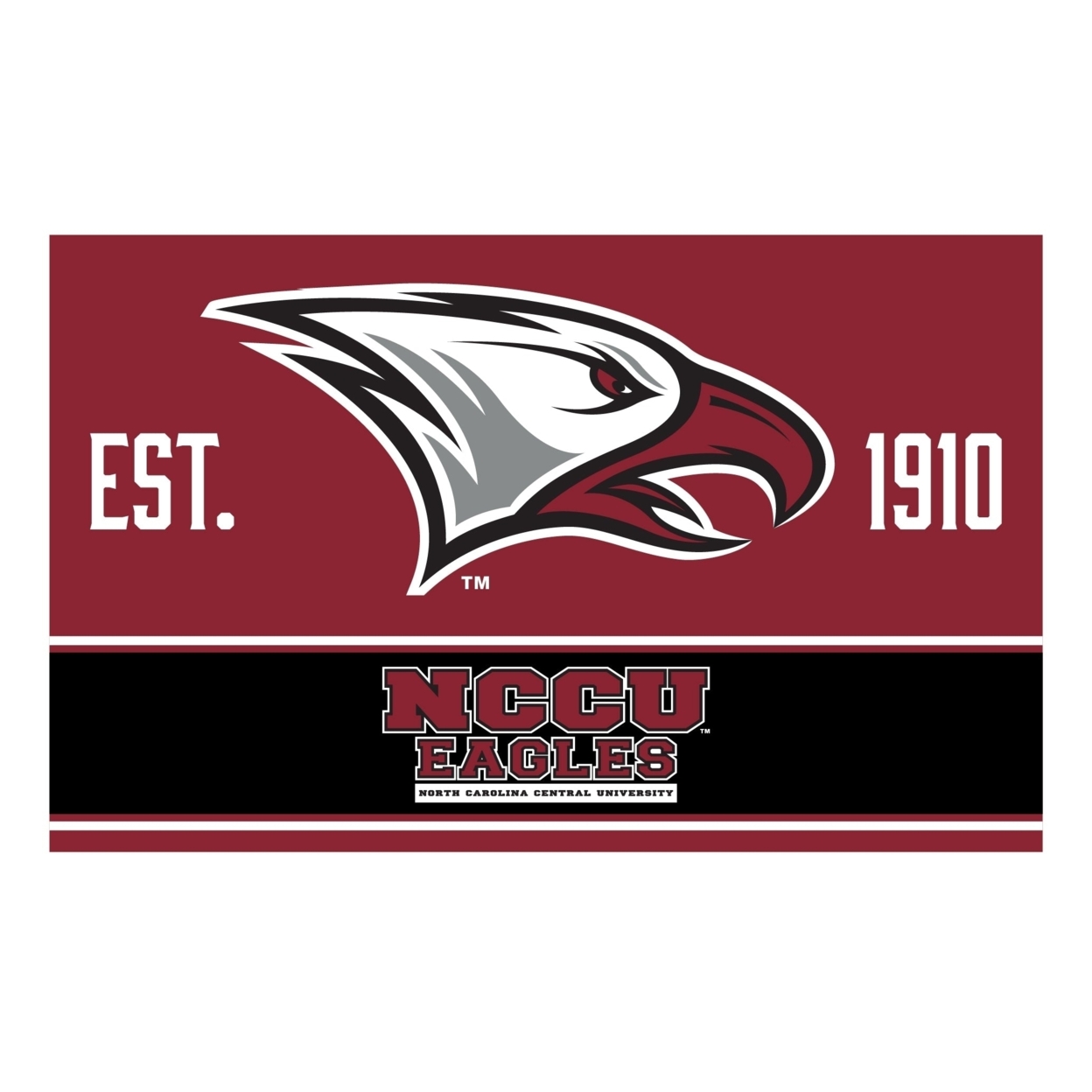 R And R Imports North Carolina Central Eagles Wood Sign With Frame