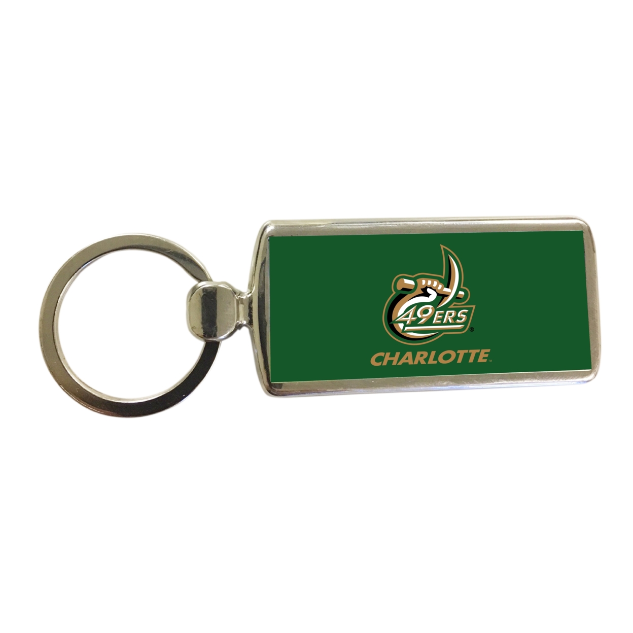 R And R Imports North Carolina Charlotte Forty-Niners Metal Keychain