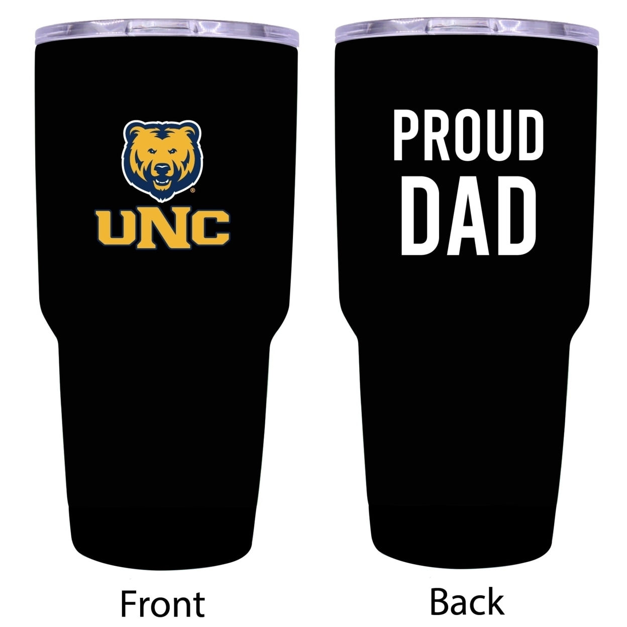R And R Imports Northern Colorado Bears Proud Dad 24 Oz Insulated Stainless Steel Tumblers Black.