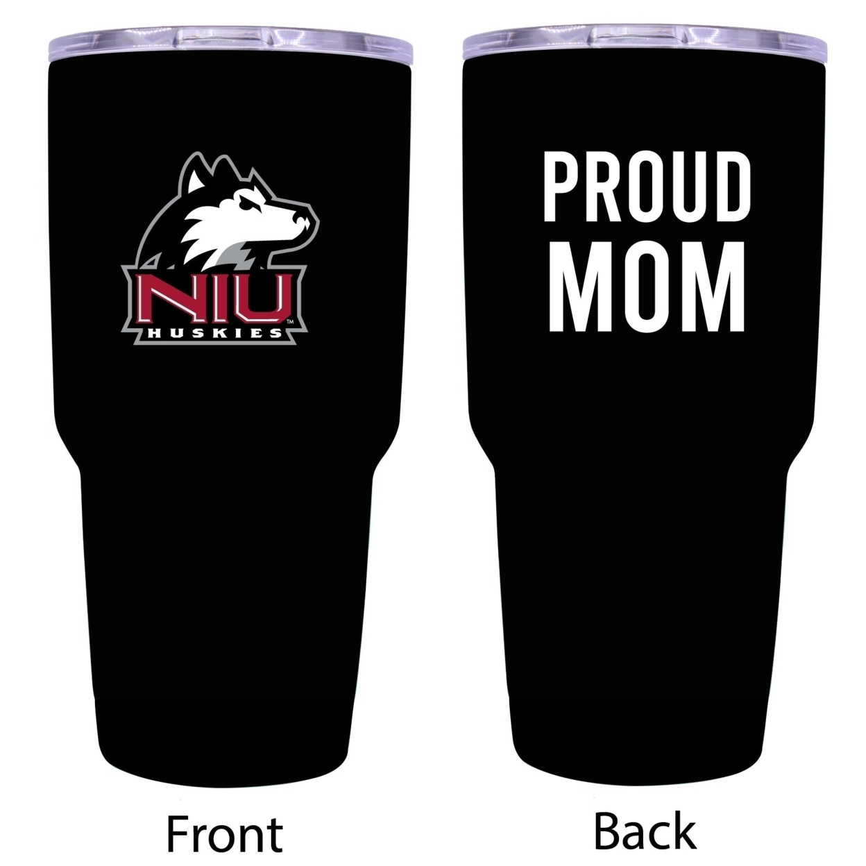 R And R Imports Northern Illinois Huskies Proud Mom 24 Oz Insulated Stainless Steel Tumblers Black.