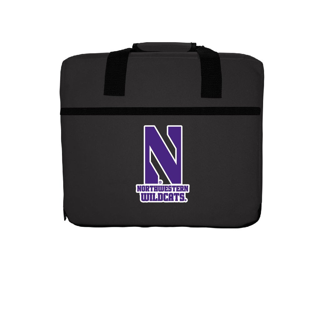R And R Imports Northwestern University Wildcats Double Sided Seat Cushion