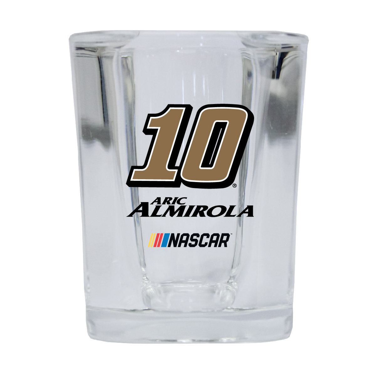 R And R Imports Officially Licensed NASCAR Aric Almirola #10 Shot Glass Square New For 2020