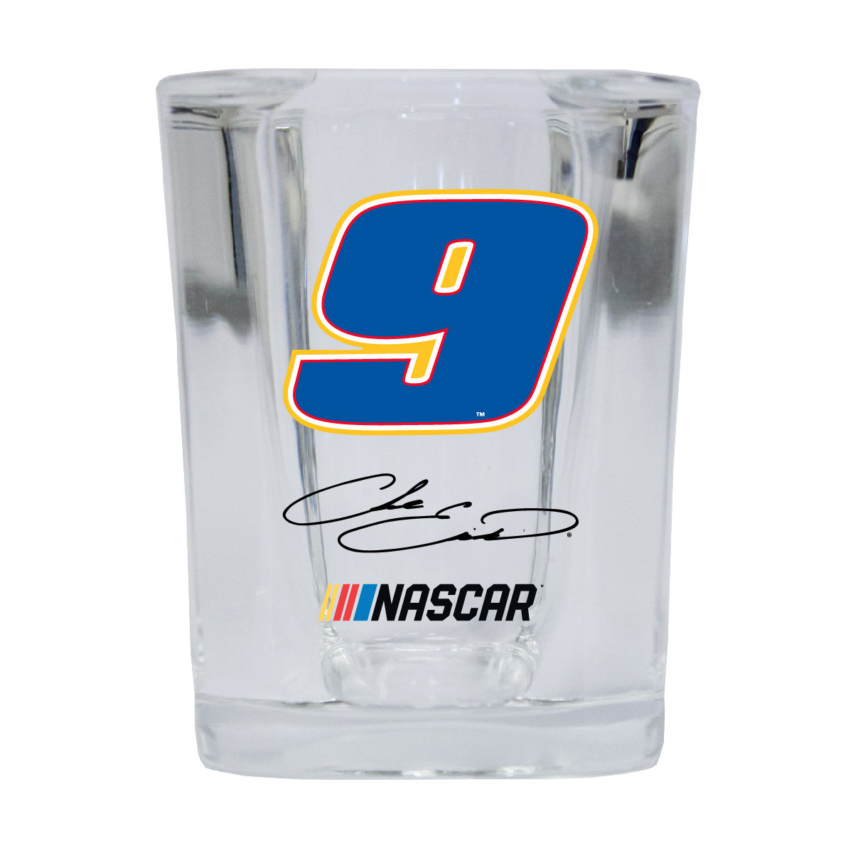 R And R Imports Officially Licensed NASCAR Chase Elliott #9 Shot Glass Square New For 2020