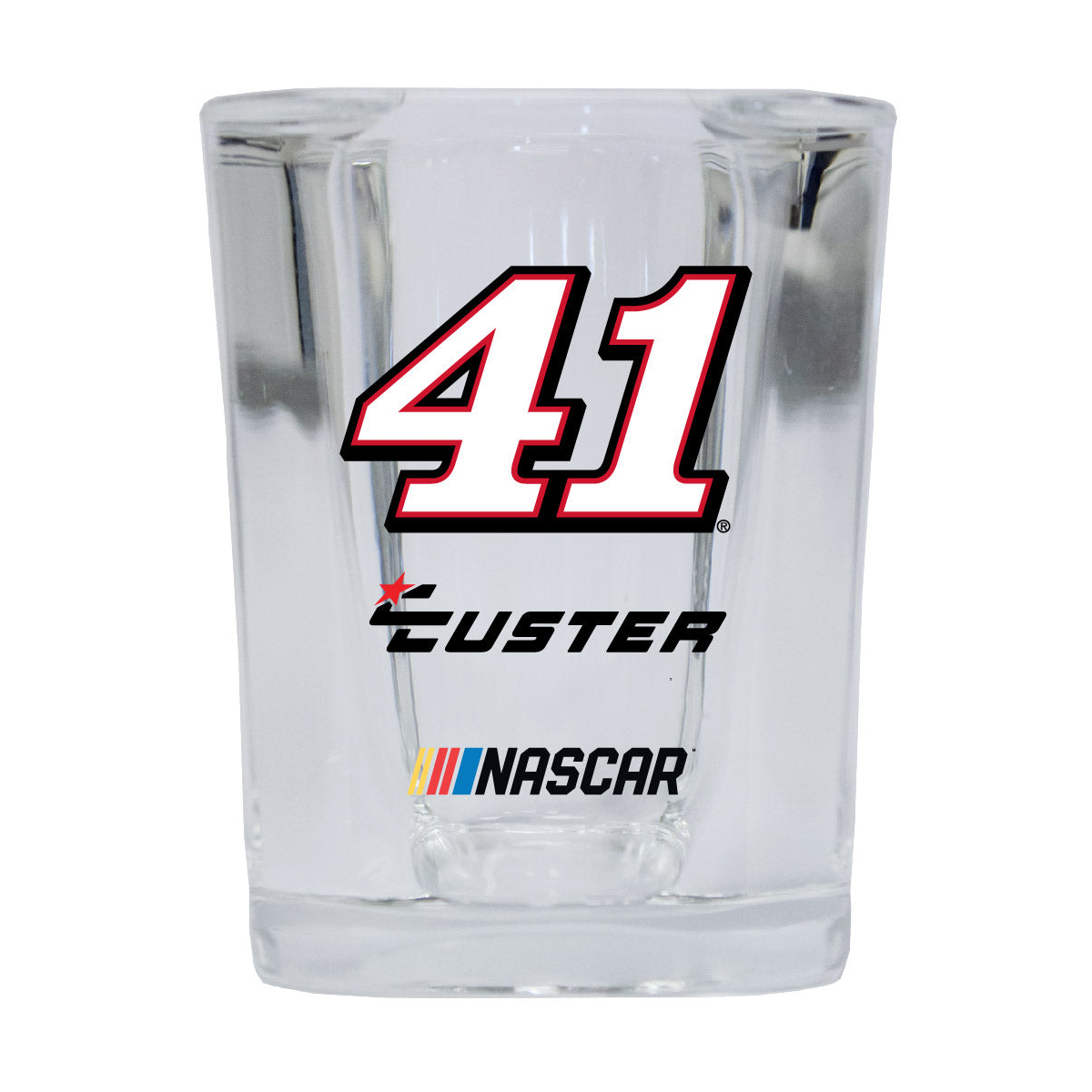 R And R Imports Officially Licensed NASCAR Cole Custer #41 Shot Glass Square
