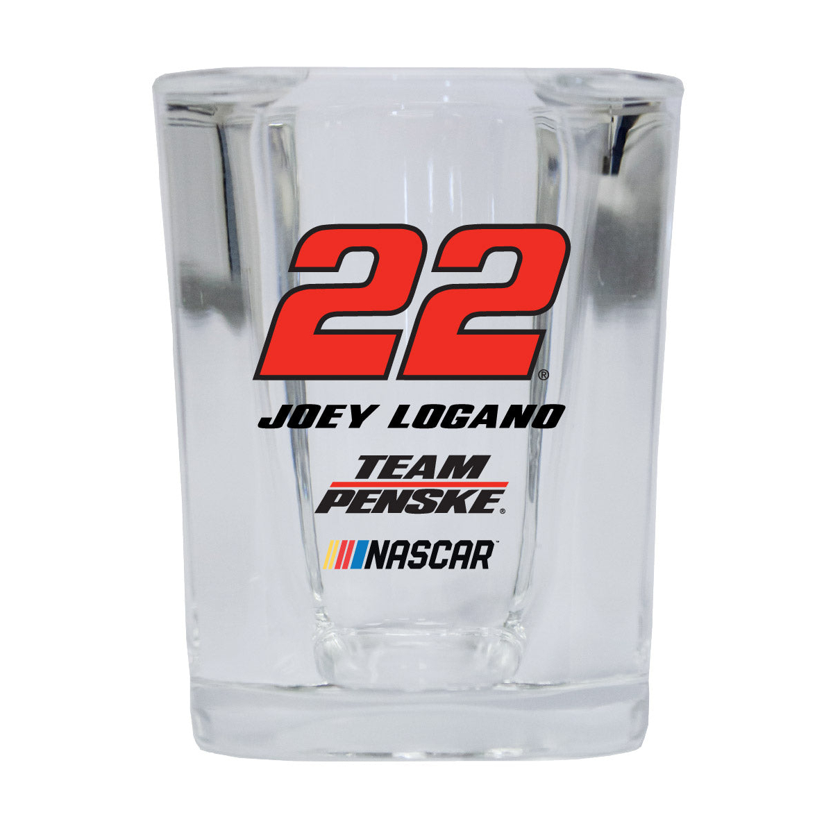 R And R Imports Officially Licensed NASCAR Joey Logano #22 Shot Glass Square New For 2020