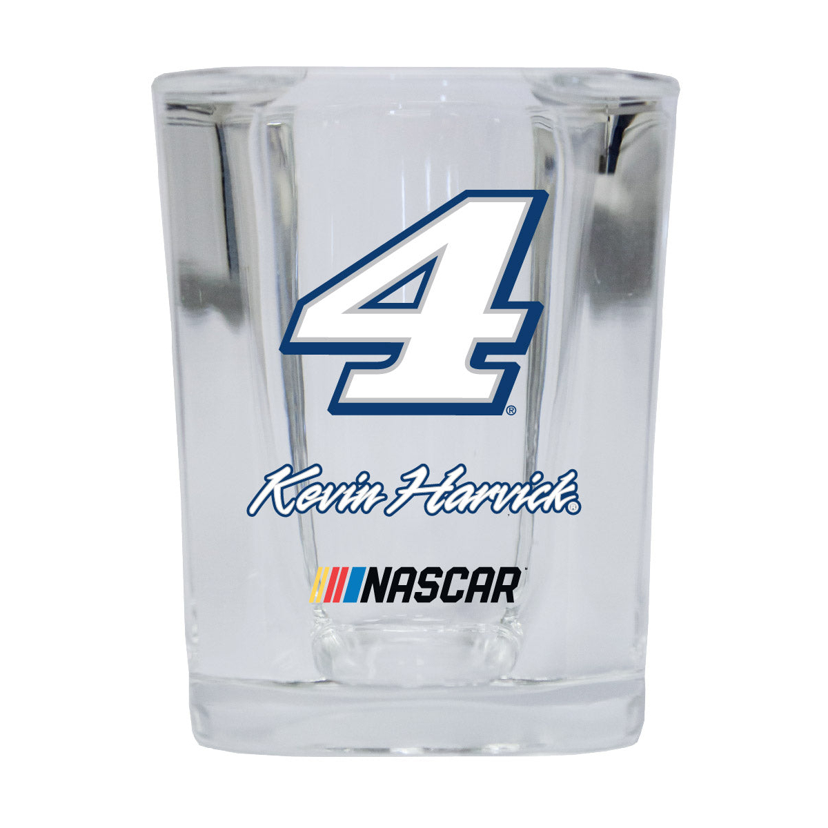 R And R Imports Officially Licensed NASCAR Kevin Harvick #4 Shot Glass Square New For 2020