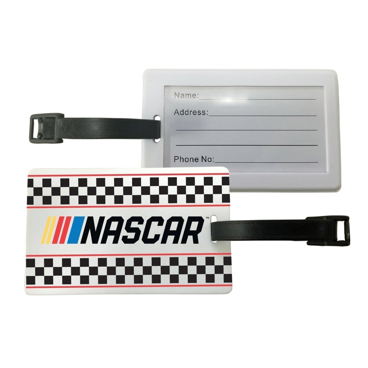 R And R Imports Officially Licensed NASCAR Luggage Tag 2-Pack New For 2020
