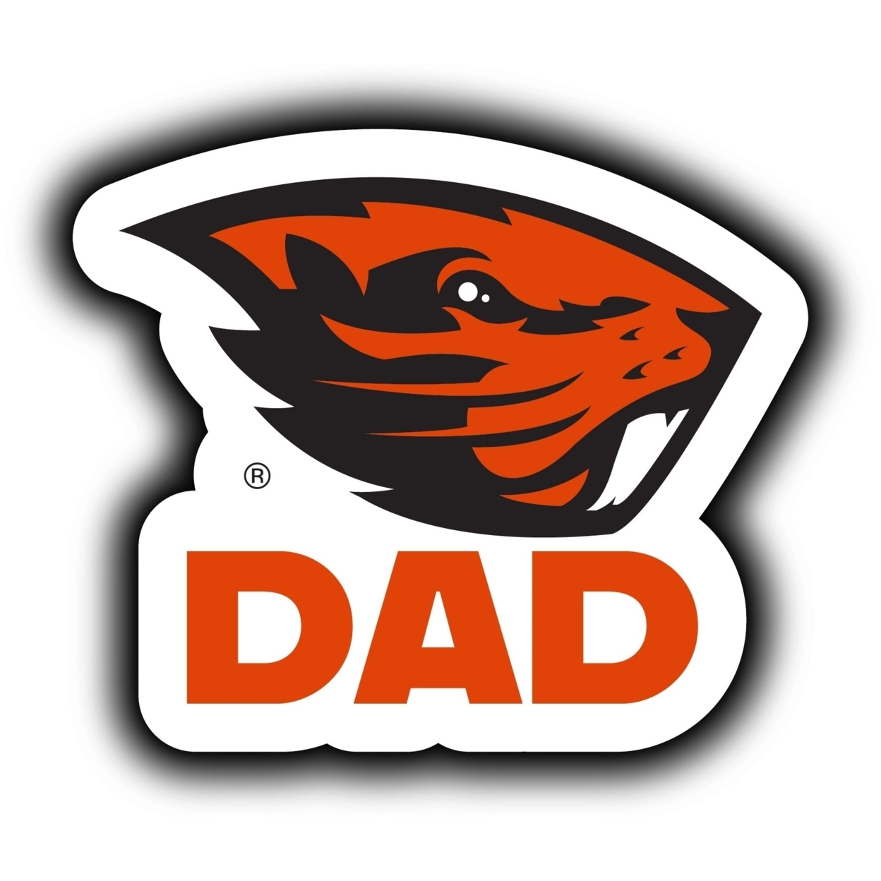 Oregon State Beavers 4-Inch Proud Dad Die Cut Decal