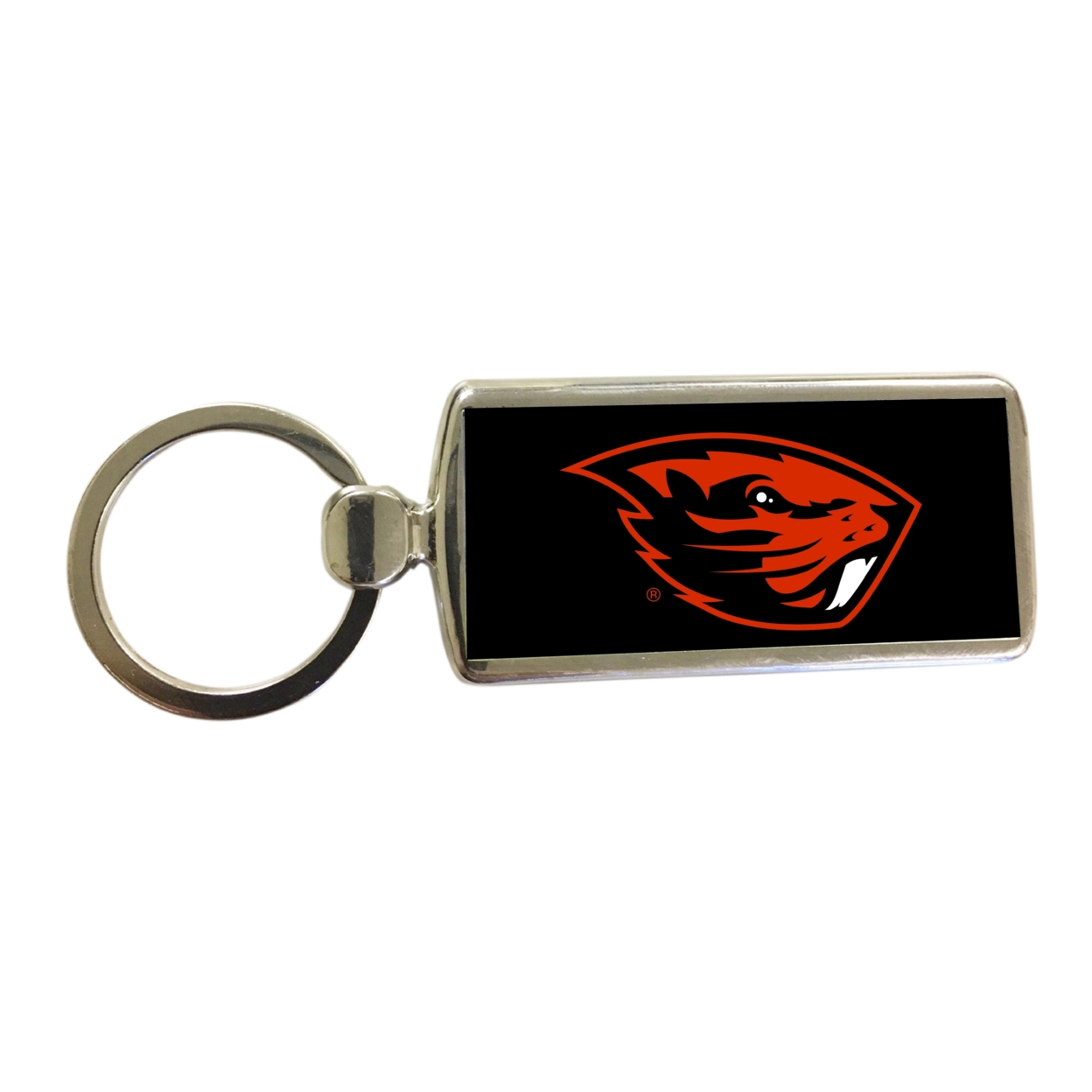 R And R Imports Oregon State Beavers Metal Keychain