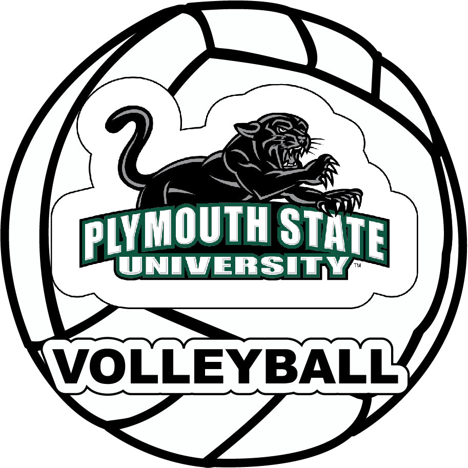 Plymouth State University 4-Inch Round Volleyball Vinyl Decal Sticker