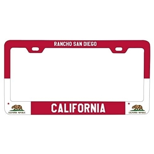 R And R Imports Rancho San Diego California Metal License Plate Frame