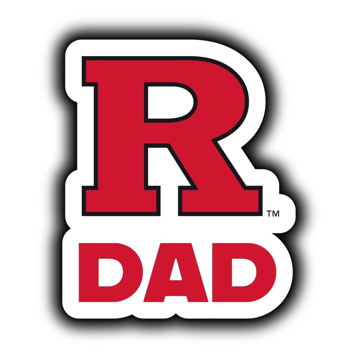 Rutgers Scarlet Knights 4-Inch Proud Dad Die Cut Decal