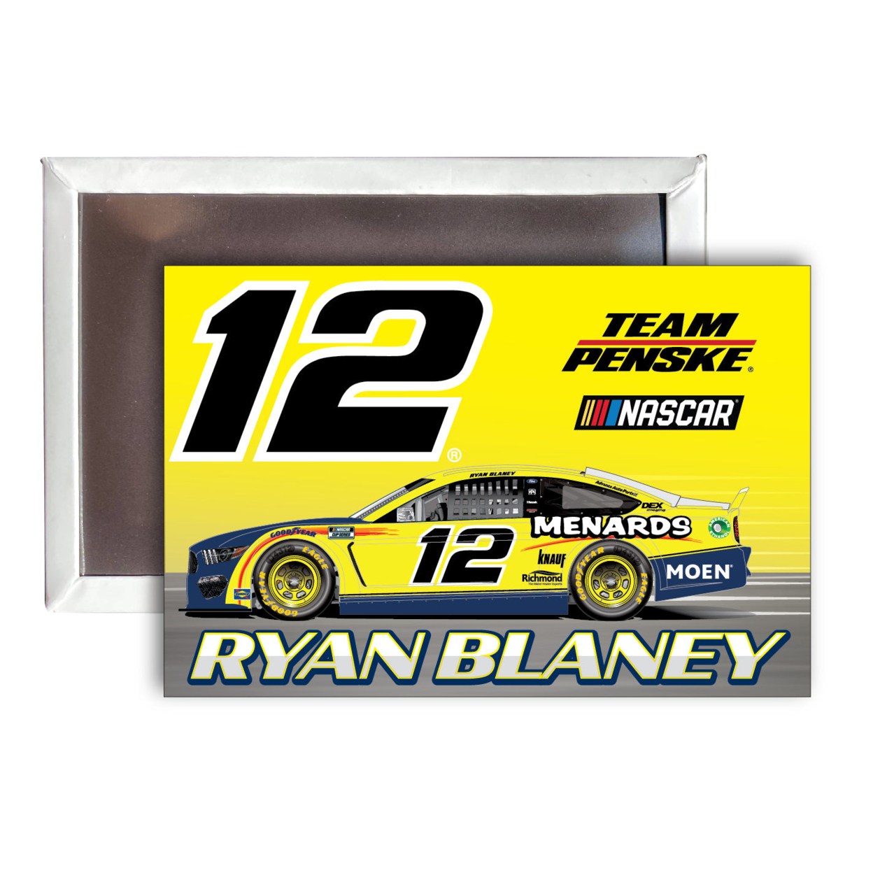 R And R Imports Ryan Blaney # 12 Nascar 2x3-Inch Fridge Magnet 4-PackNew For 2021