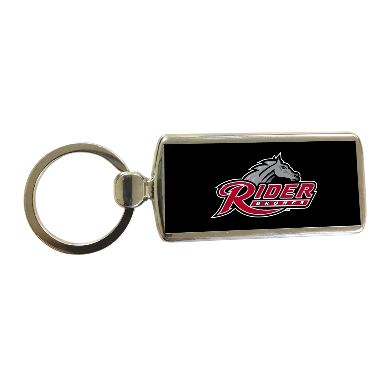 R And R Imports Rider University Broncs Metal Keychain
