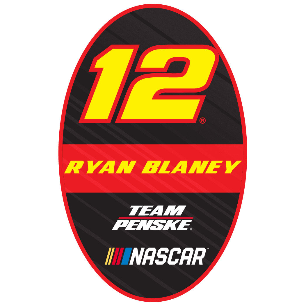 Ryan Blaney #12 Oval Decal Sticker