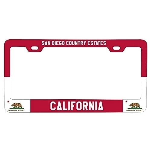 R And R Imports San Diego Country Estates California Metal License Plate Frame