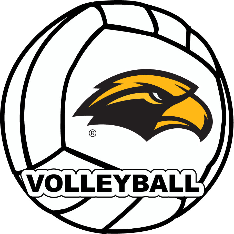 Southern Mississippi Golden Eagles 4-Inch Round Volleyball Vinyl Decal Sticker