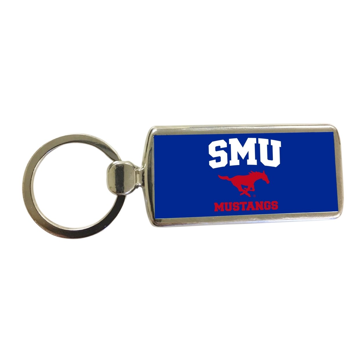 R And R Imports Southern Methodist University Metal Keychain