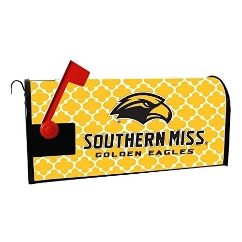 R And R Imports Southern Mississippi Golden Eagles Moroccan Pattern Magnetic Mailbox Cover