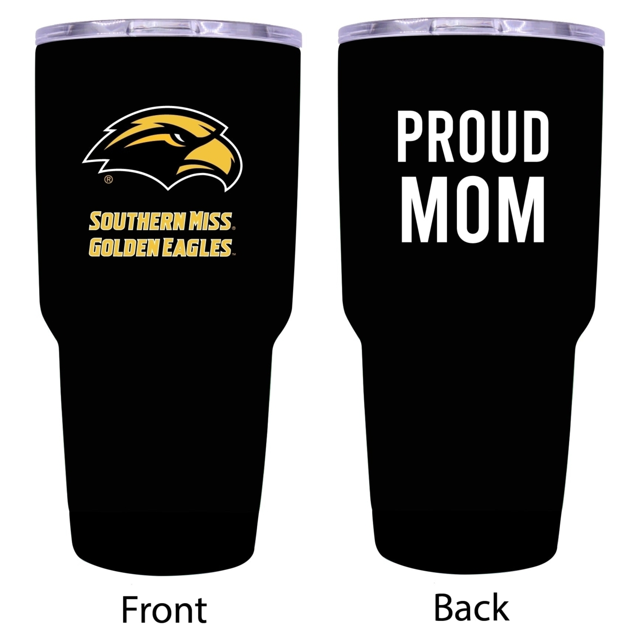 R And R Imports Southern Mississippi Golden Eagles Proud Mom 24 Oz Insulated Stainless Steel Tumblers Black.