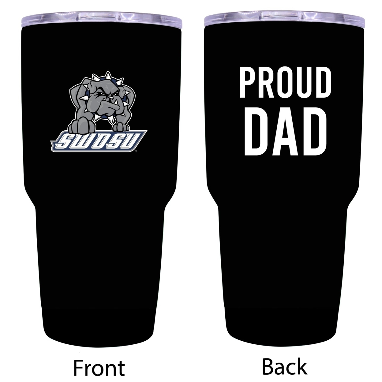 R And R Imports Southwestern Oklahoma State University Proud Dad 24 Oz Insulated Stainless Steel Tumblers Black.