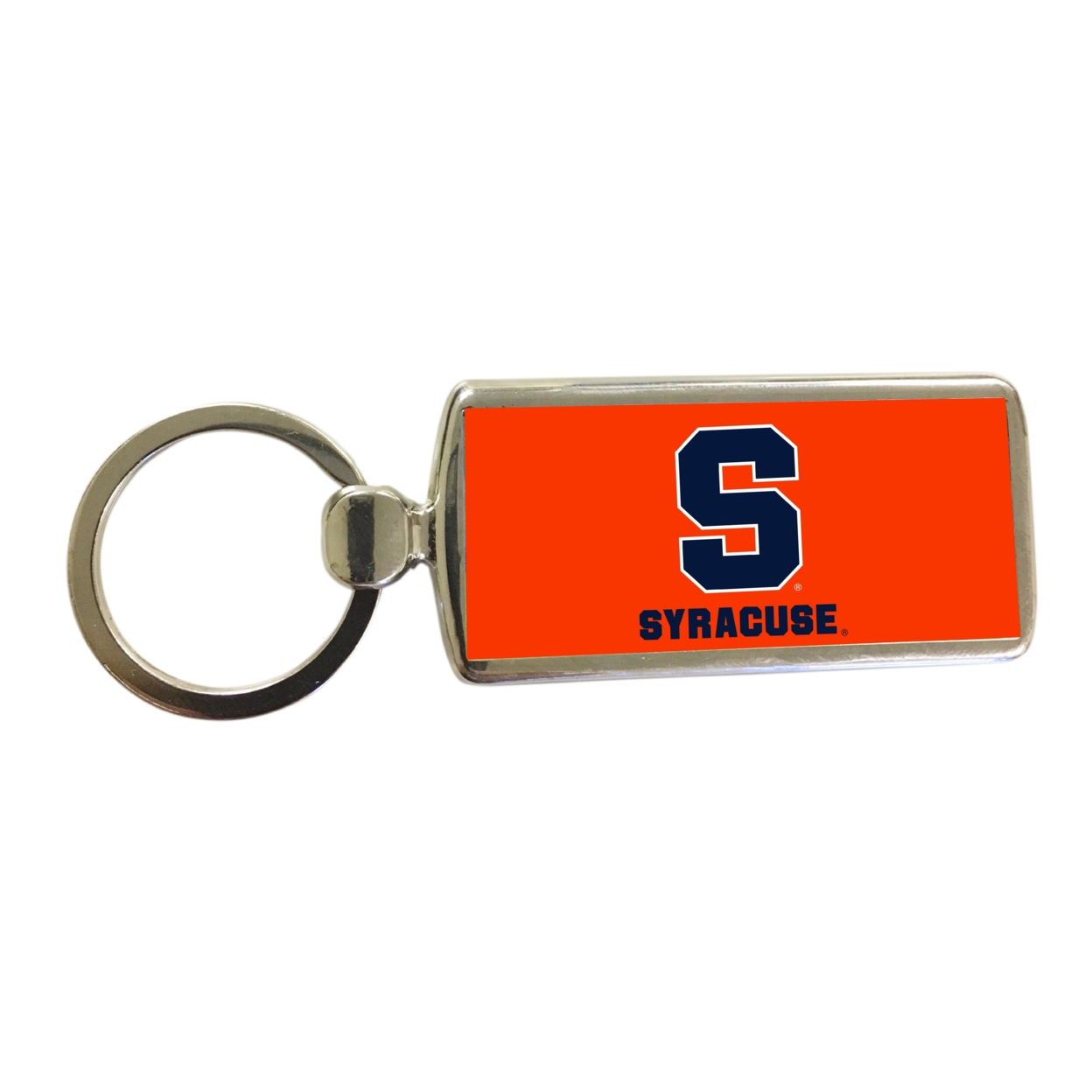 R And R Imports Syracuse Orange Metal Keychain