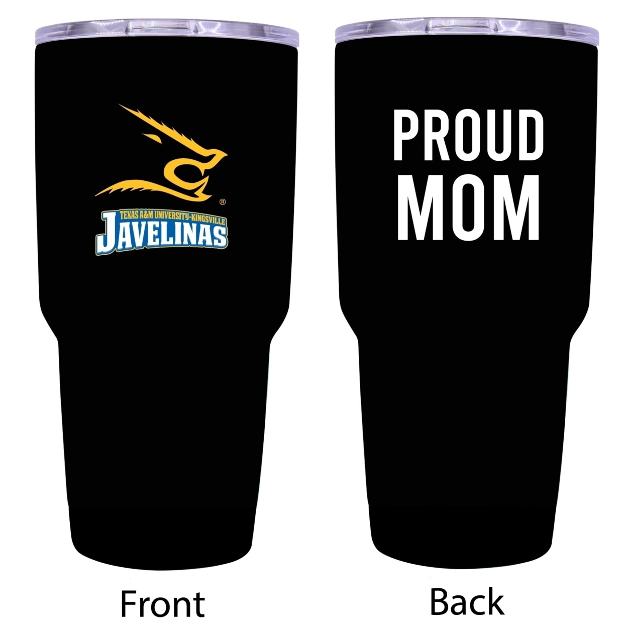 R And R Imports Texas A&M Kingsville Javelinas Proud Mom 24 Oz Insulated Stainless Steel Tumblers Black.