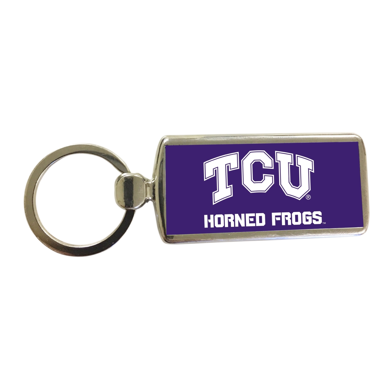 R And R Imports Texas Christian University Metal Keychain