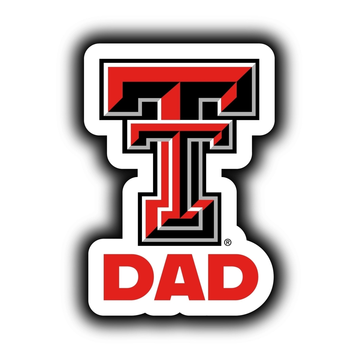 Texas Tech Red Raiders 4-Inch Proud Dad Die Cut Decal