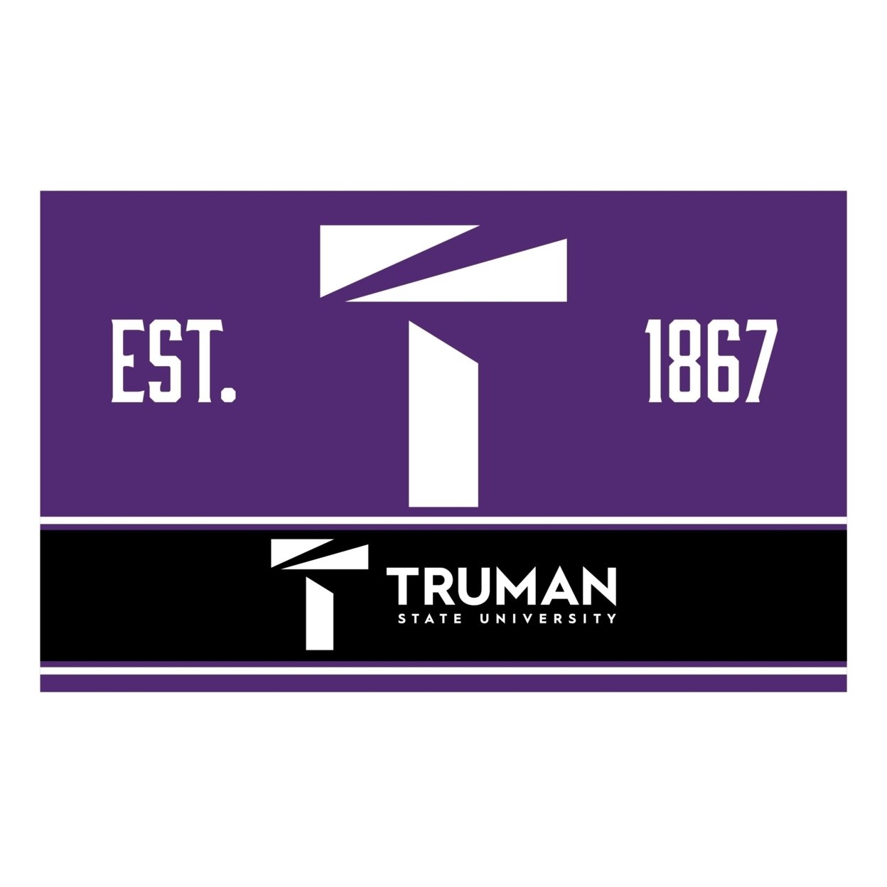 R And R Imports Truman State University Wood Sign With Frame