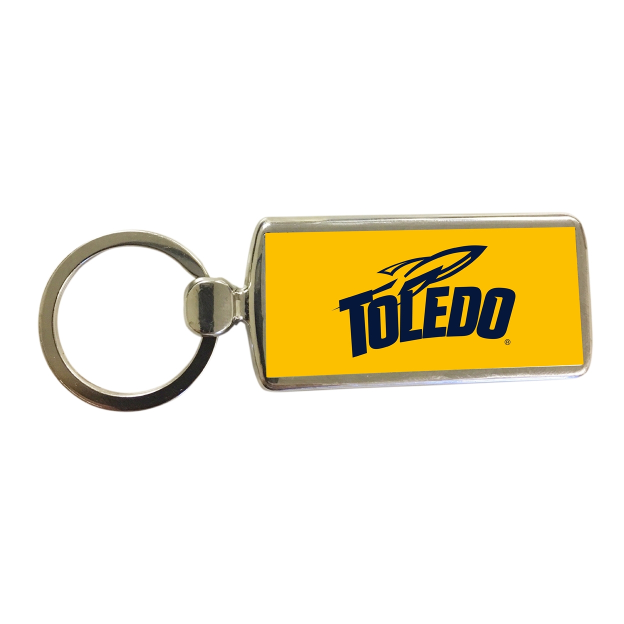 R And R Imports Toledo Rockets Metal Keychain