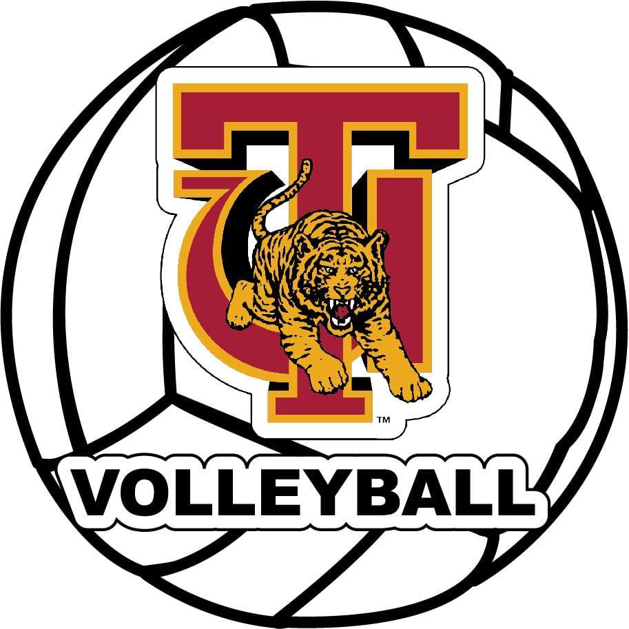 Tuskegee University 4-Inch Round Volleyball Vinyl Decal Sticker