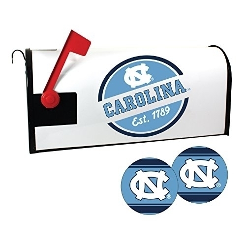 R And R Imports UNC Tar Heels Magnetic Mailbox Cover And Sticker Set