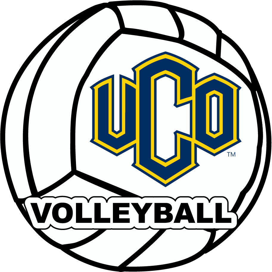 University Of Central Oklahoma Bronchos 4-Inch Round Volleyball Vinyl Decal Sticker