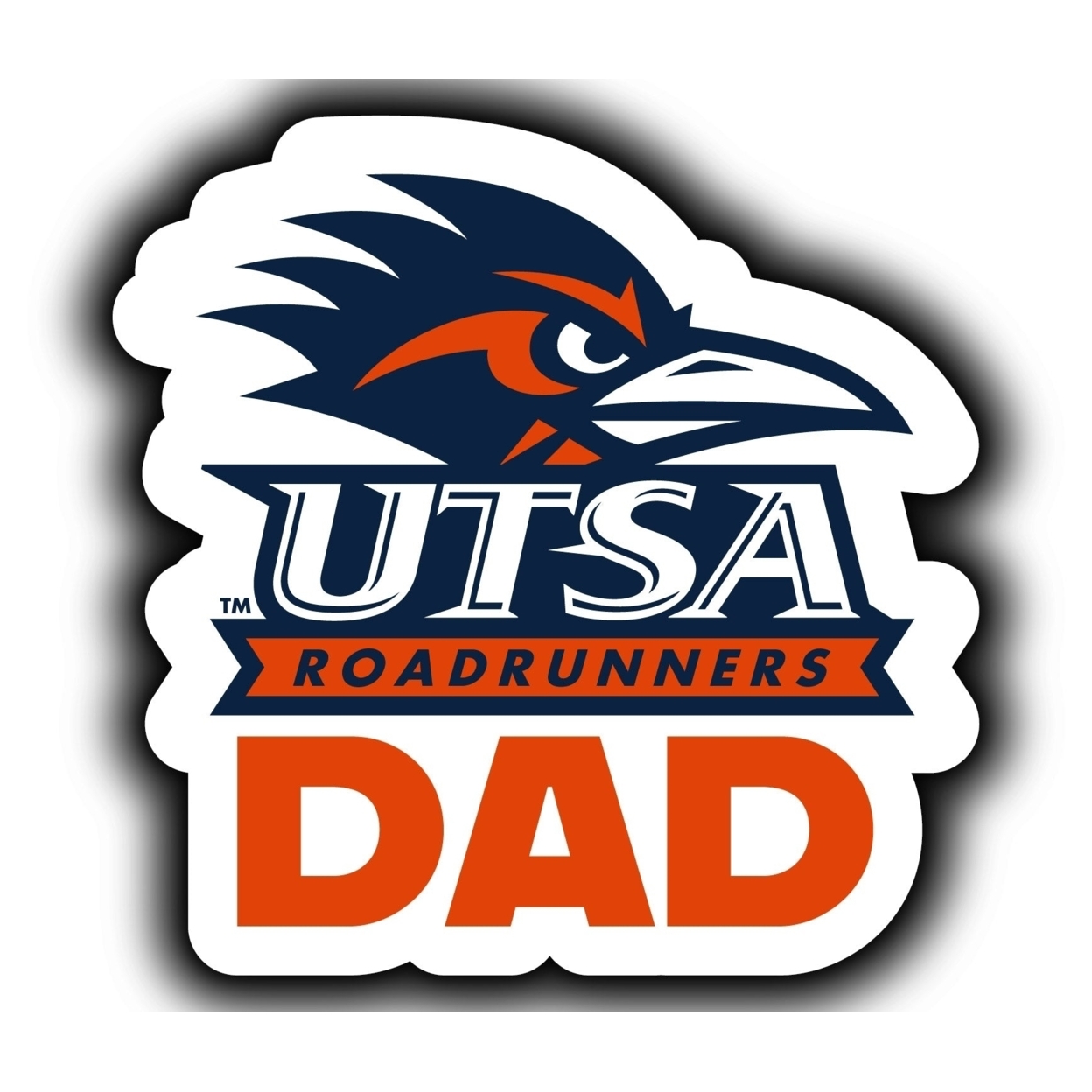 UTSA Road Runners 4-Inch Proud Dad Die Cut Decal