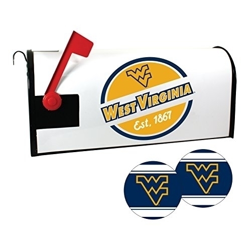 R And R Imports West Virginia Mountaineers Magnetic Mailbox Cover And Sticker Set