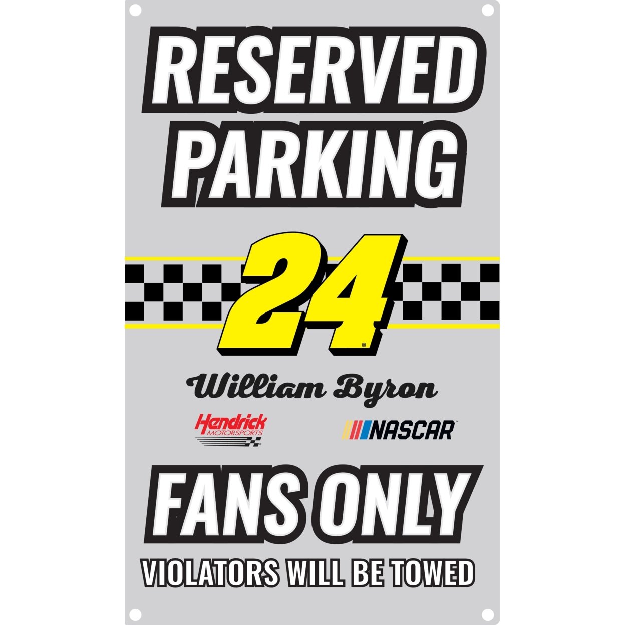 R And R Imports William Byron #24 Metal Sign New For 2020
