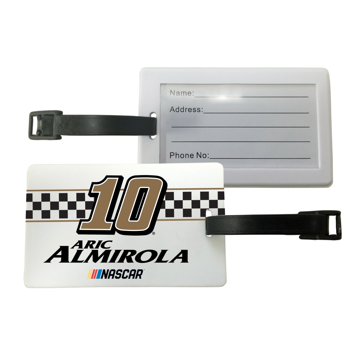 R And R Imports, Inc Aric Almirola #10 Luggage Tag 2-Pack New For 2020