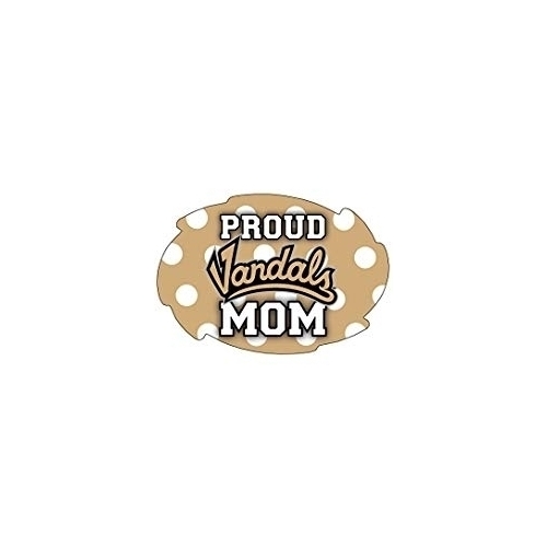 Idaho Vandals NCAA Collegiate Trendy Polka Dot Proud Mom 5 X 6 Swirl Decal Sticker