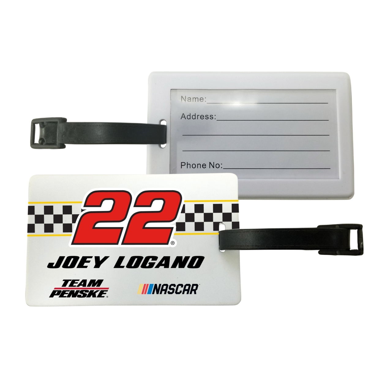 R And R Imports, Inc Joey Logano #22 Luggage Tag 2-Pack New For 2020