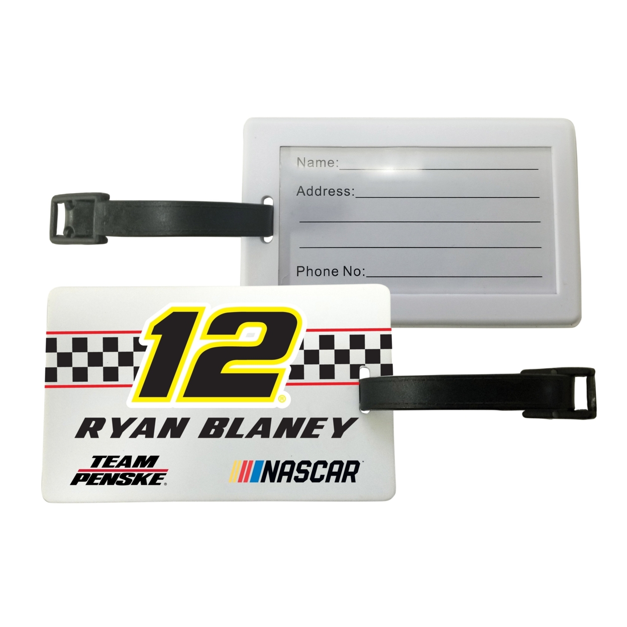 R And R Imports, Inc Ryan Blaney #12 Luggage Tag 2-Pack New For 2020