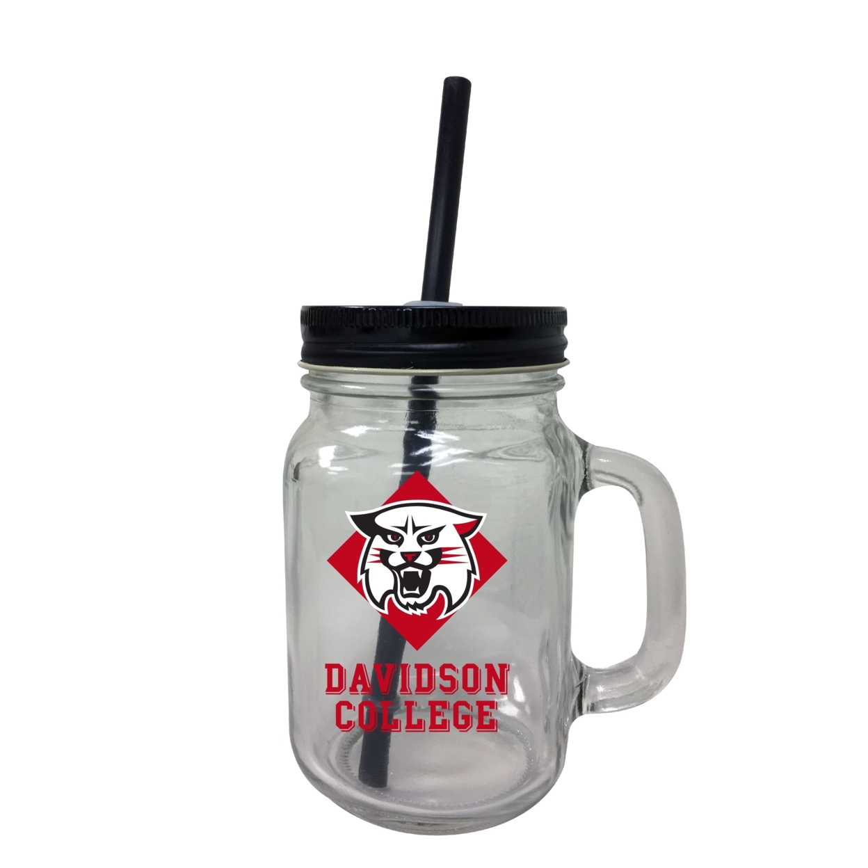 Davidson College Mason Jar Glass 2-Pack
