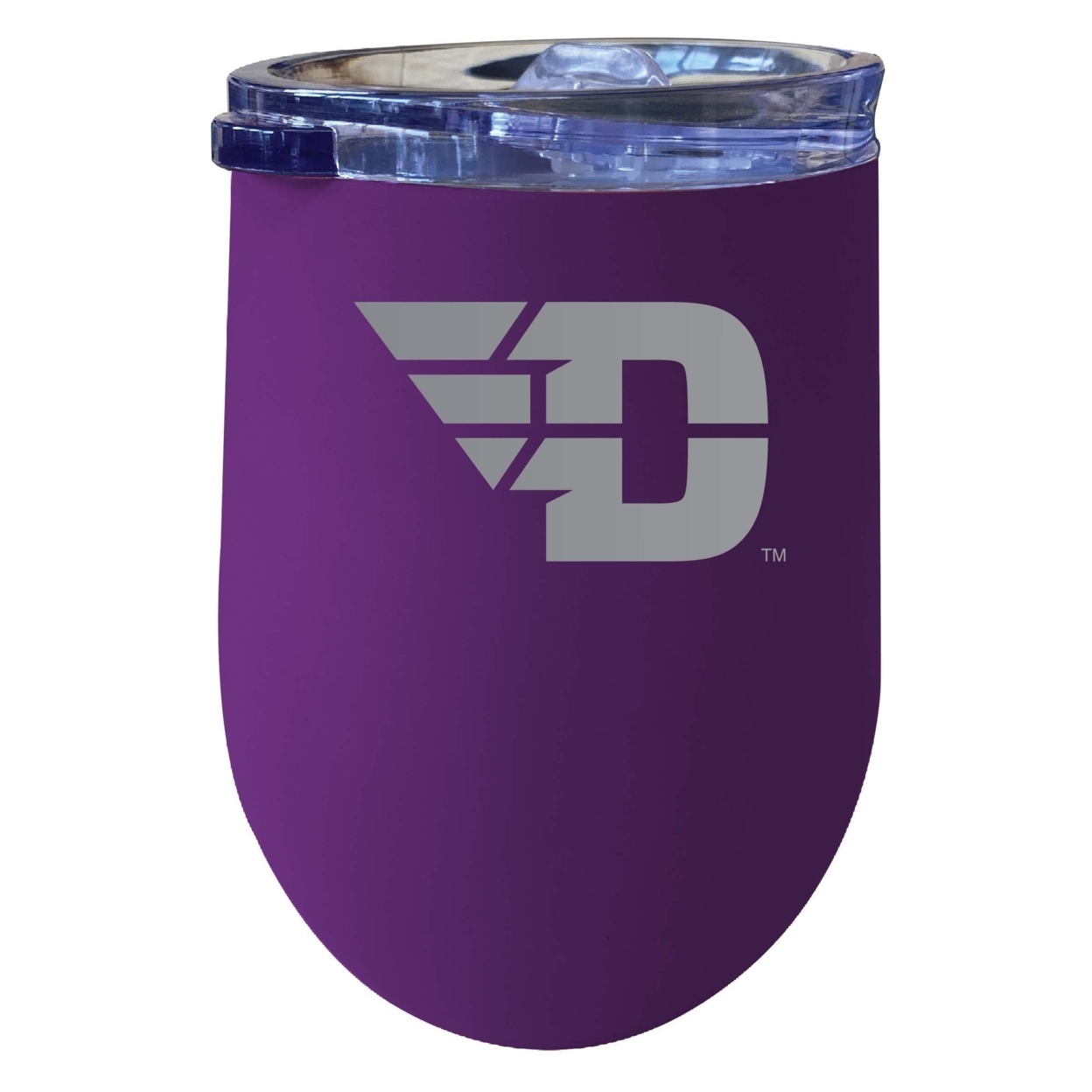 Dayton Flyers 12 Oz Etched Insulated Wine Stainless Steel Tumbler Purple