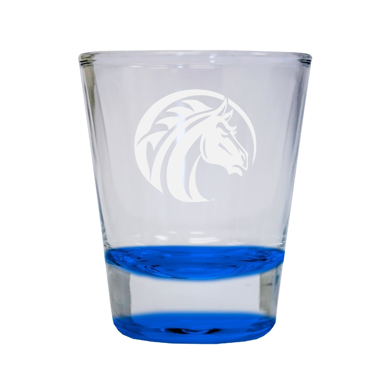 Fayetteville State University Etched Round Shot Glass 2 Oz Blue
