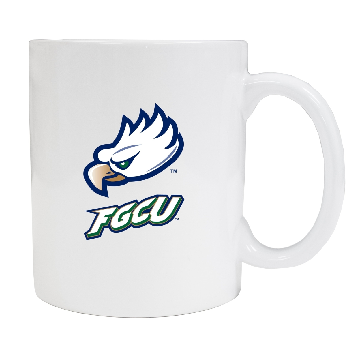 Florida Gulf Coast Eagles White Ceramic Mug (White).