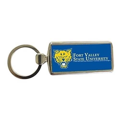 Fort Valley State University Metal Keychain