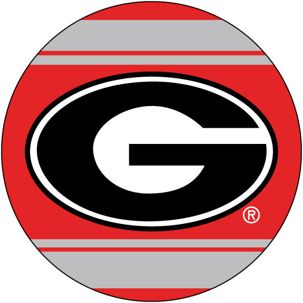 Georgia Bulldogs Collegiate 4 Inch Round Trendy Polka Dot Magnet